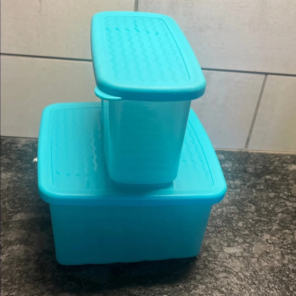 Aqua Storage Bins with Lids